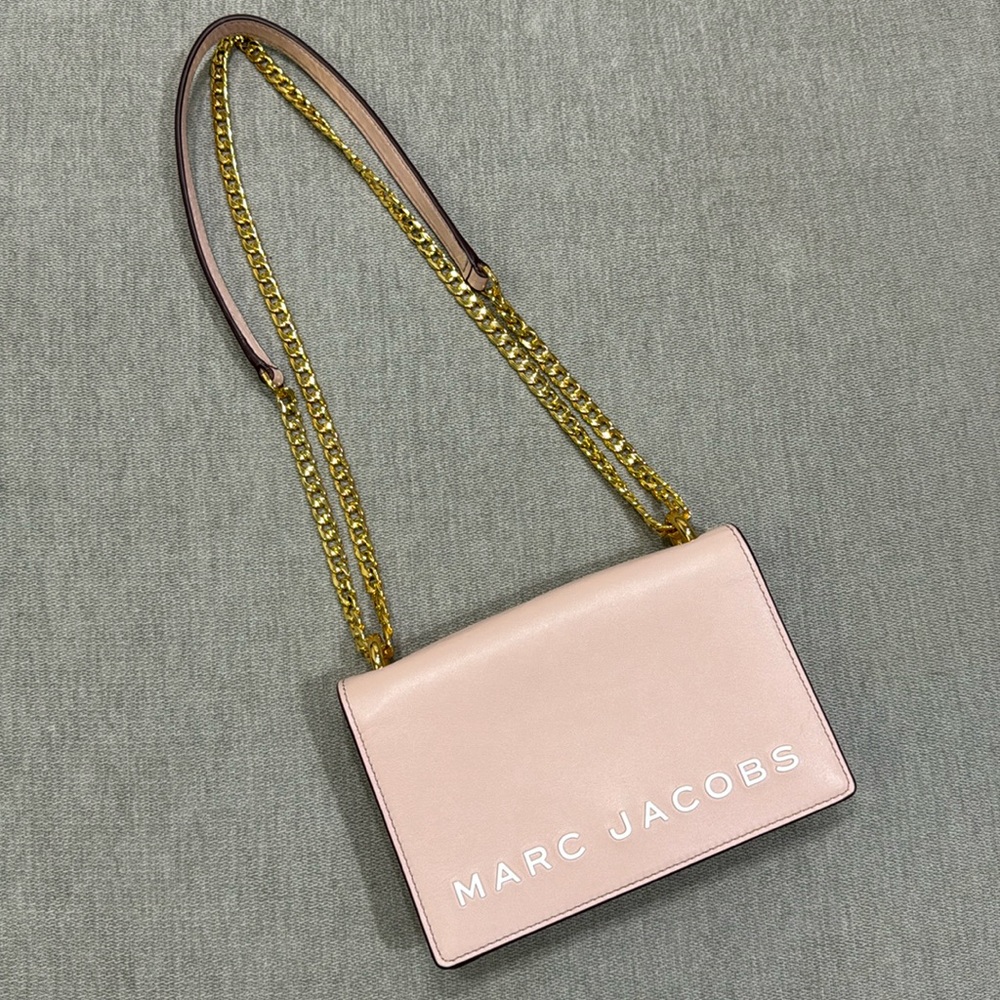 NEW Marc Jacobs Pink Mini Double Take Leather Crossbody Bag - Picture 5 of 14